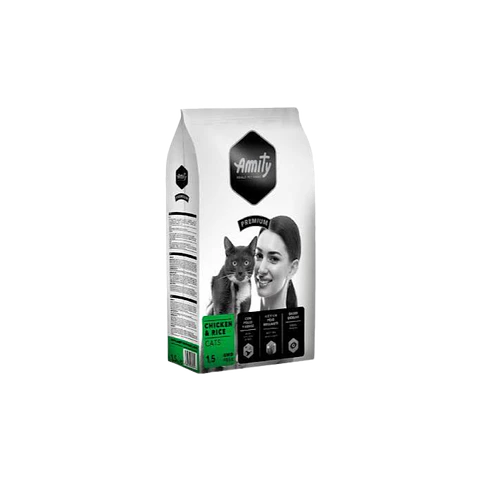Alimento Amity Premium Gato Adulto Pollo y Arroz- 1.5kg