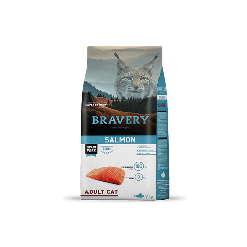 Alimento Bravery Gato Adulto Salmon - 7kg