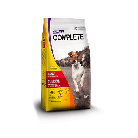 Alimento Complete Perro Adulto Raza Pequeña - 3kg