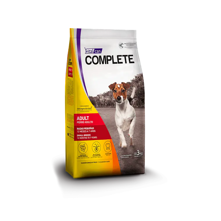 Alimento Complete Perro Adulto Raza Pequeña - 3kg 1