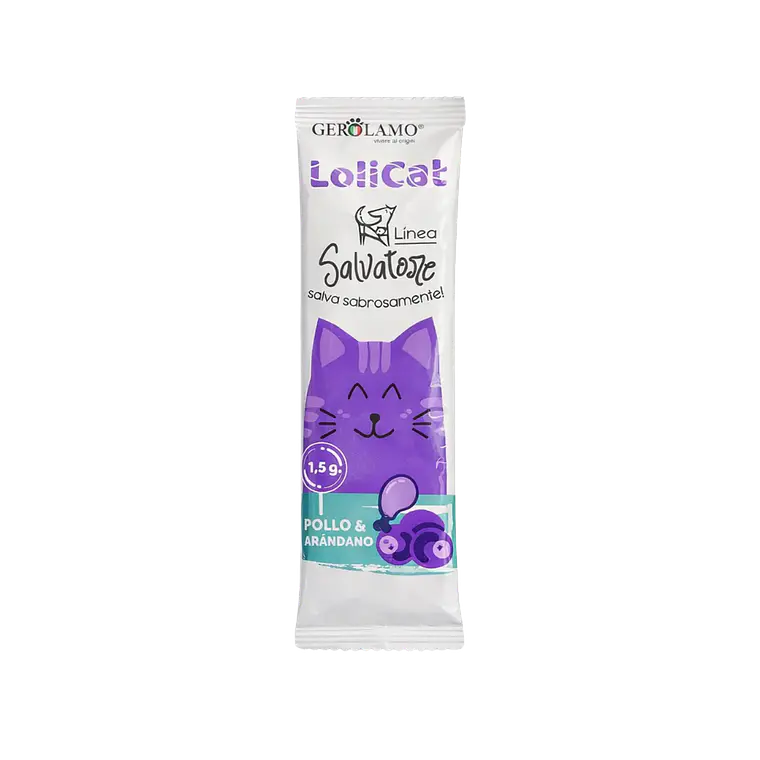 Paleta Para Gatos Lolicat Pollo y Arandano - 1.5gr 1