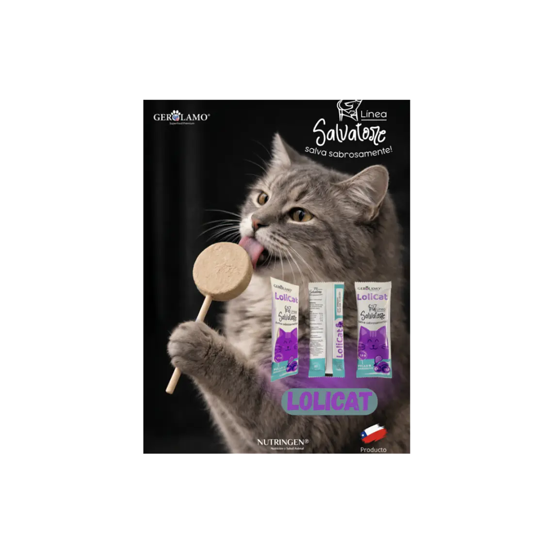 Paleta Para Gatos Lolicat Pollo y Arandano - 1.5gr 3
