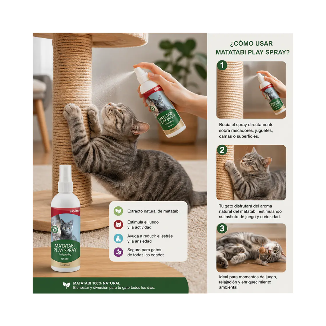 Spray Bioline Matatabi - 175ml 2