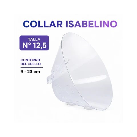 Collar Isabelino Para Mascotas 12,5cm 