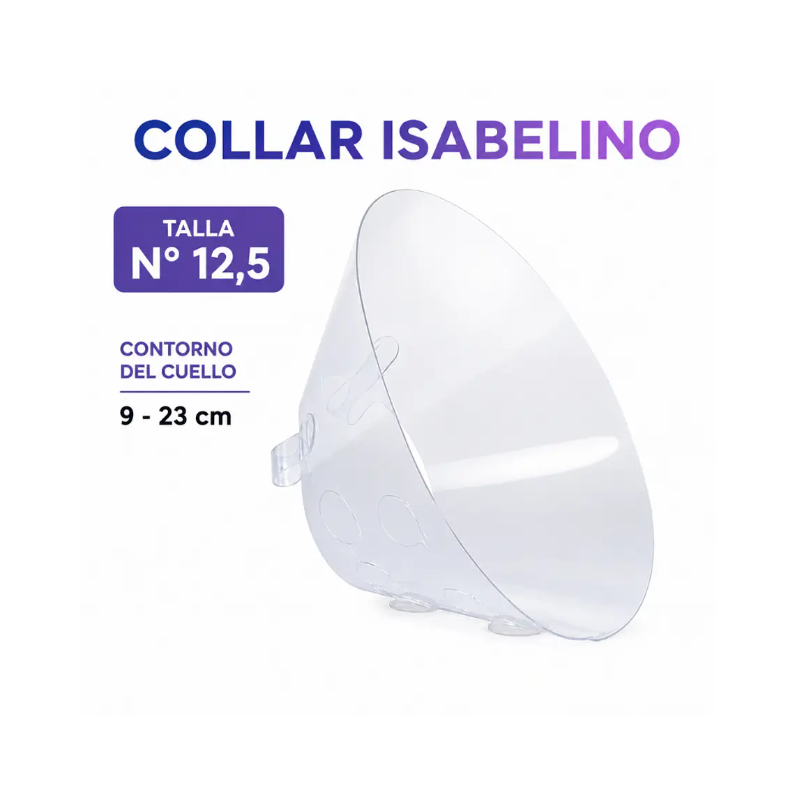 Collar Isabelino Para Mascotas 12,5cm  1