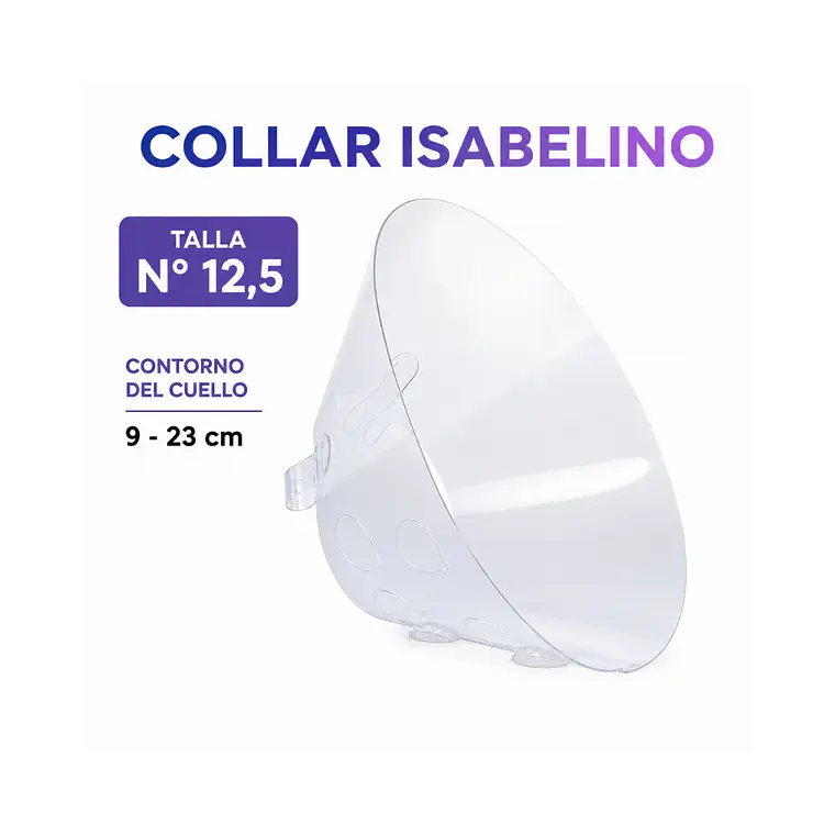 Collar Isabelino Para Mascotas 12,5cm  1