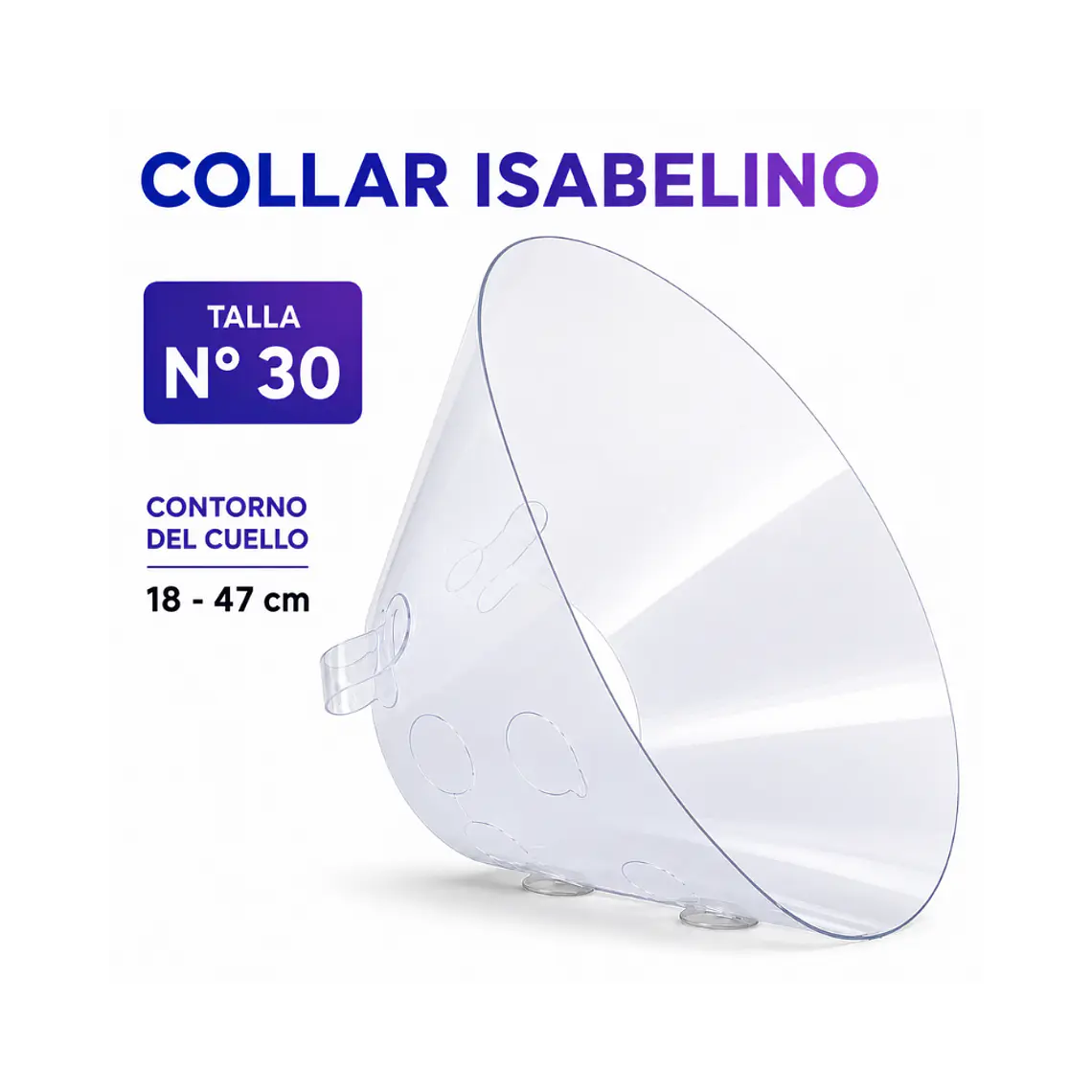 Collar Isabelino Para Mascotas 30cm  1