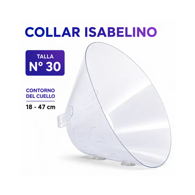 Collar Isabelino Para Mascotas 30cm  1