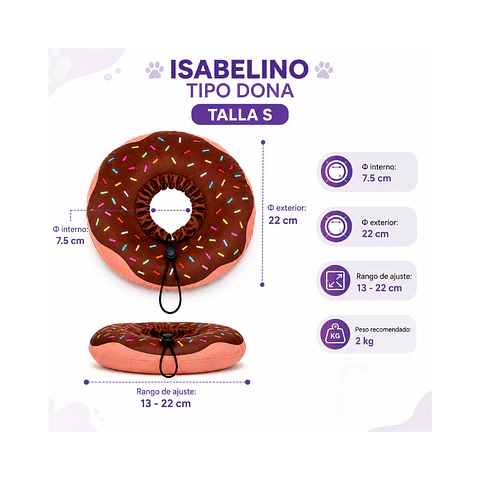 Collar Isabelino Tipo Dona S