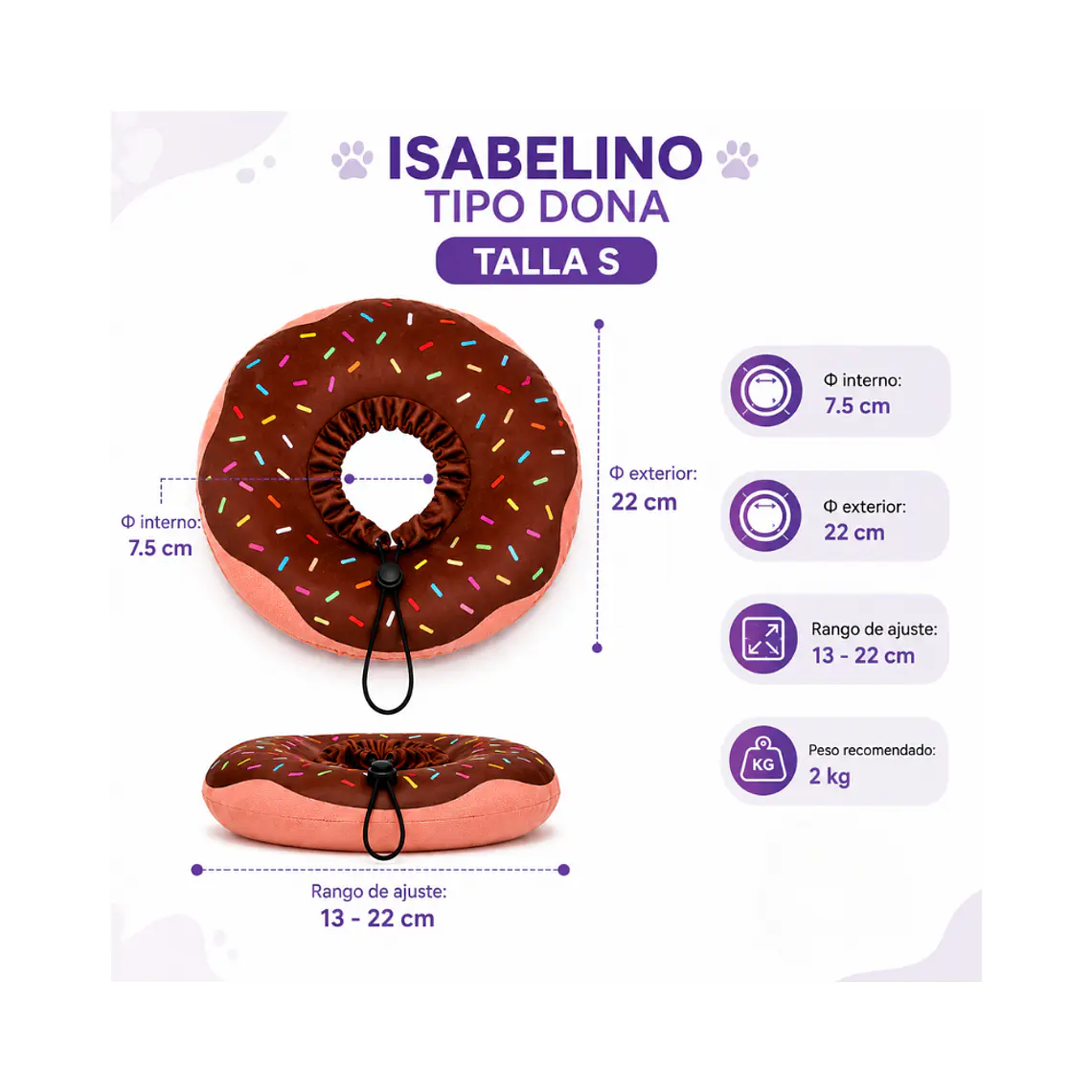 Collar Isabelino Tipo Dona S 1