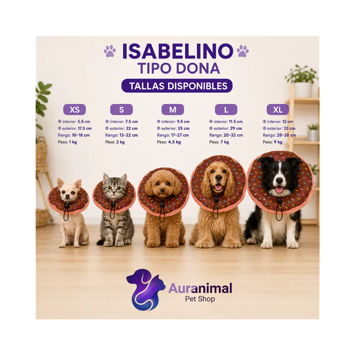 Collar Isabelino Tipo Dona S 3