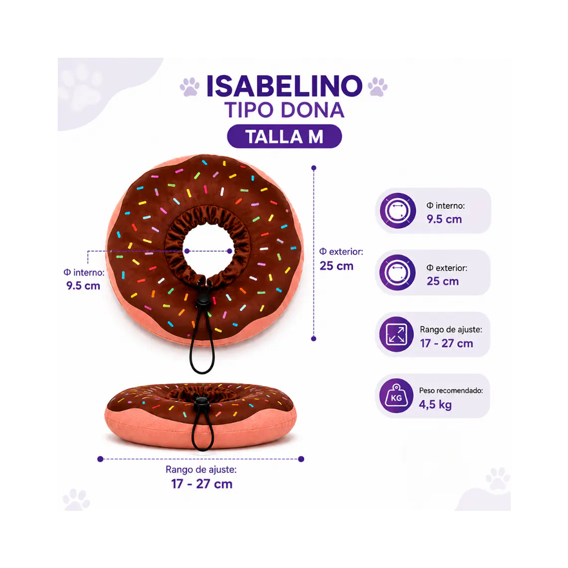 Collar Isabelino Tipo Dona M 1
