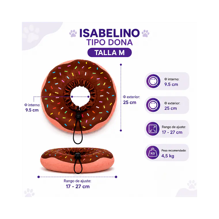 Collar Isabelino Tipo Dona M 1