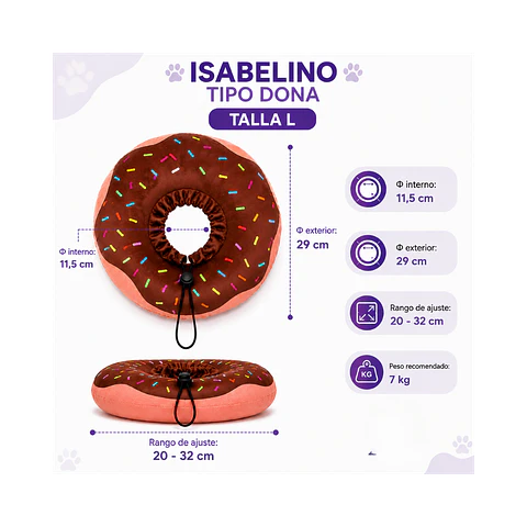 Collar Isabelino Tipo Dona L