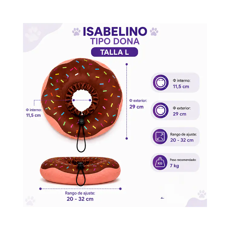 Collar Isabelino Tipo Dona L 1