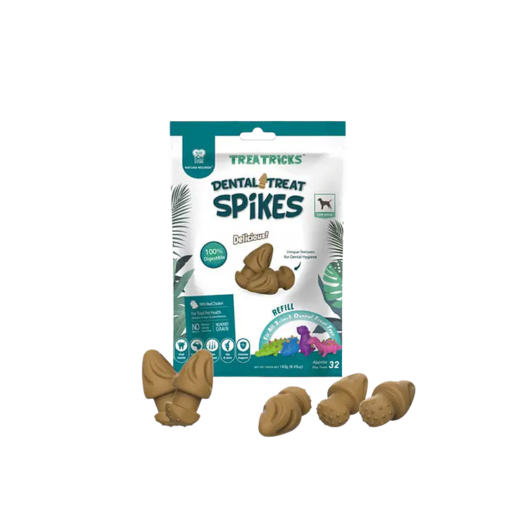 Snack Dental Treat Spikes Refill Pollo 32un 1
