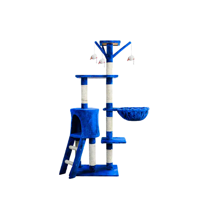 Rascador Para Gatos Diseño Árbol Azul - CAT001B 1