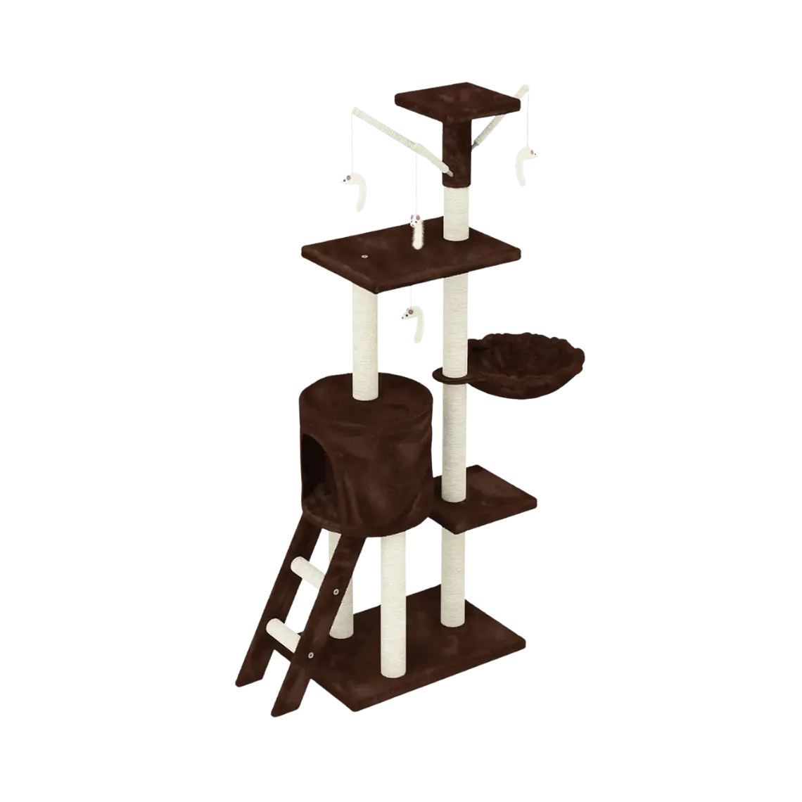 Rascador Para Gatos Diseño Árbol Café - CAT001C 1