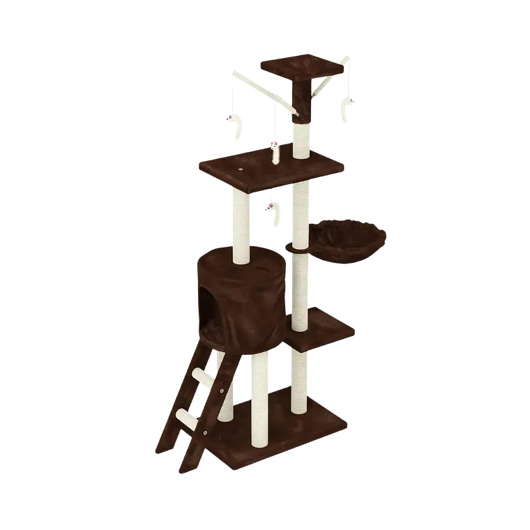 Rascador Para Gatos Diseño Árbol Café - CAT001C 1