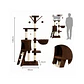 Rascador Para Gatos Diseño Árbol Café - CAT001C - Miniatura 2