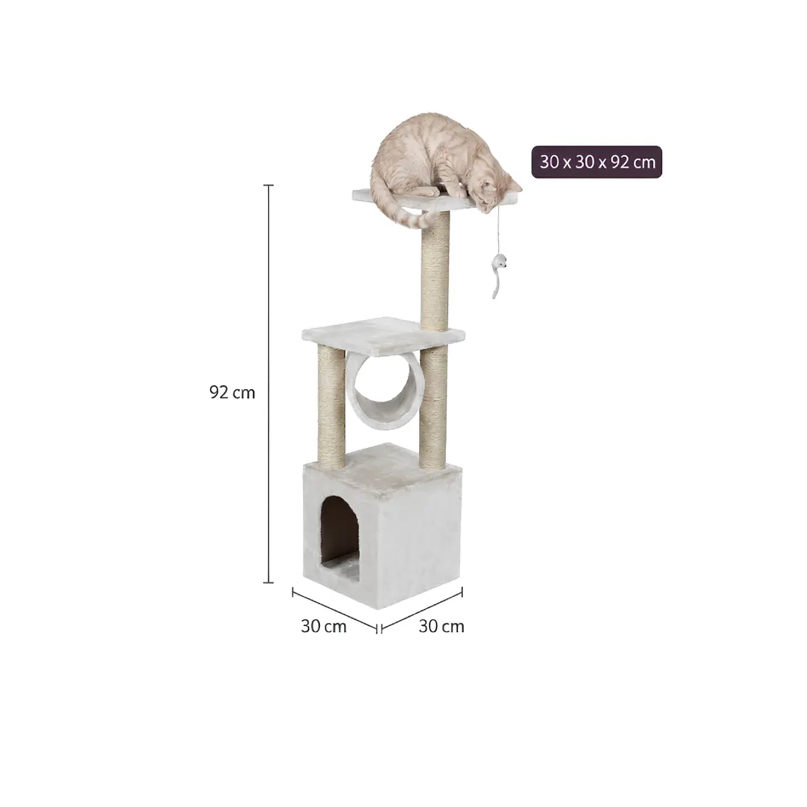 Rascador Para Gatos Diseño Torre Beige - KF8005BB 2