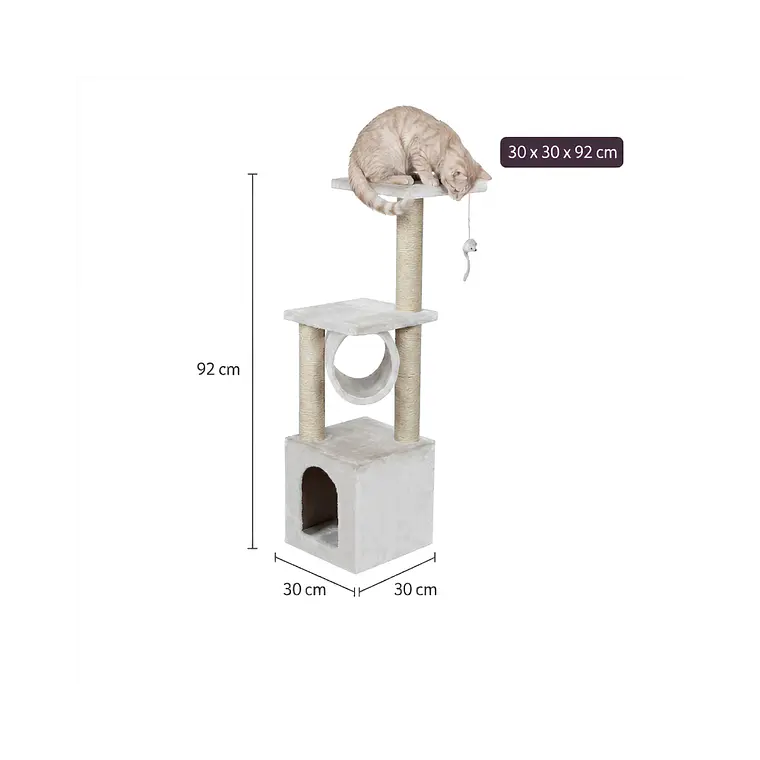 Rascador Para Gatos Diseño Torre Beige - KF8005BB 2