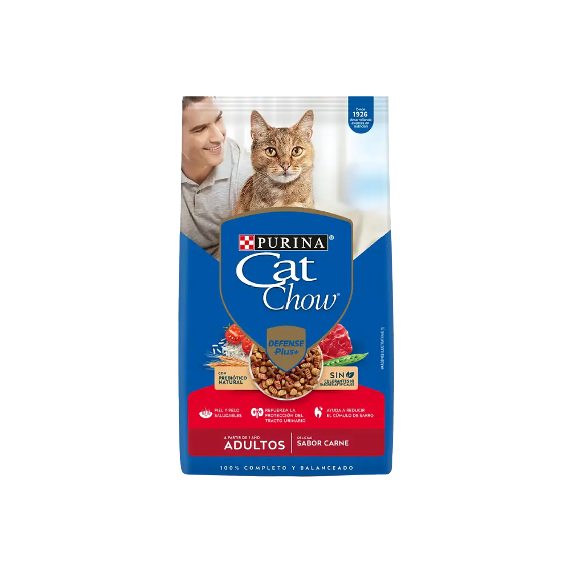 Alimento Cat Chow Gato Adulto Sabor Carne -8kg 1