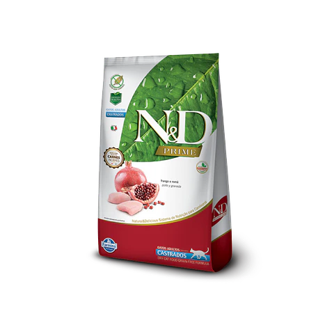 Alimento N&D Gato Castrado Pollo Granada - 1.5kg 