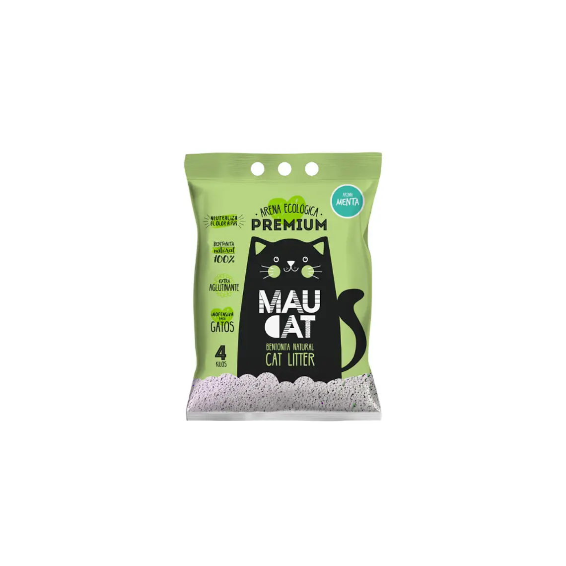 Arena Sanitaria de Bentonita con Aroma Menta - 4kg 1