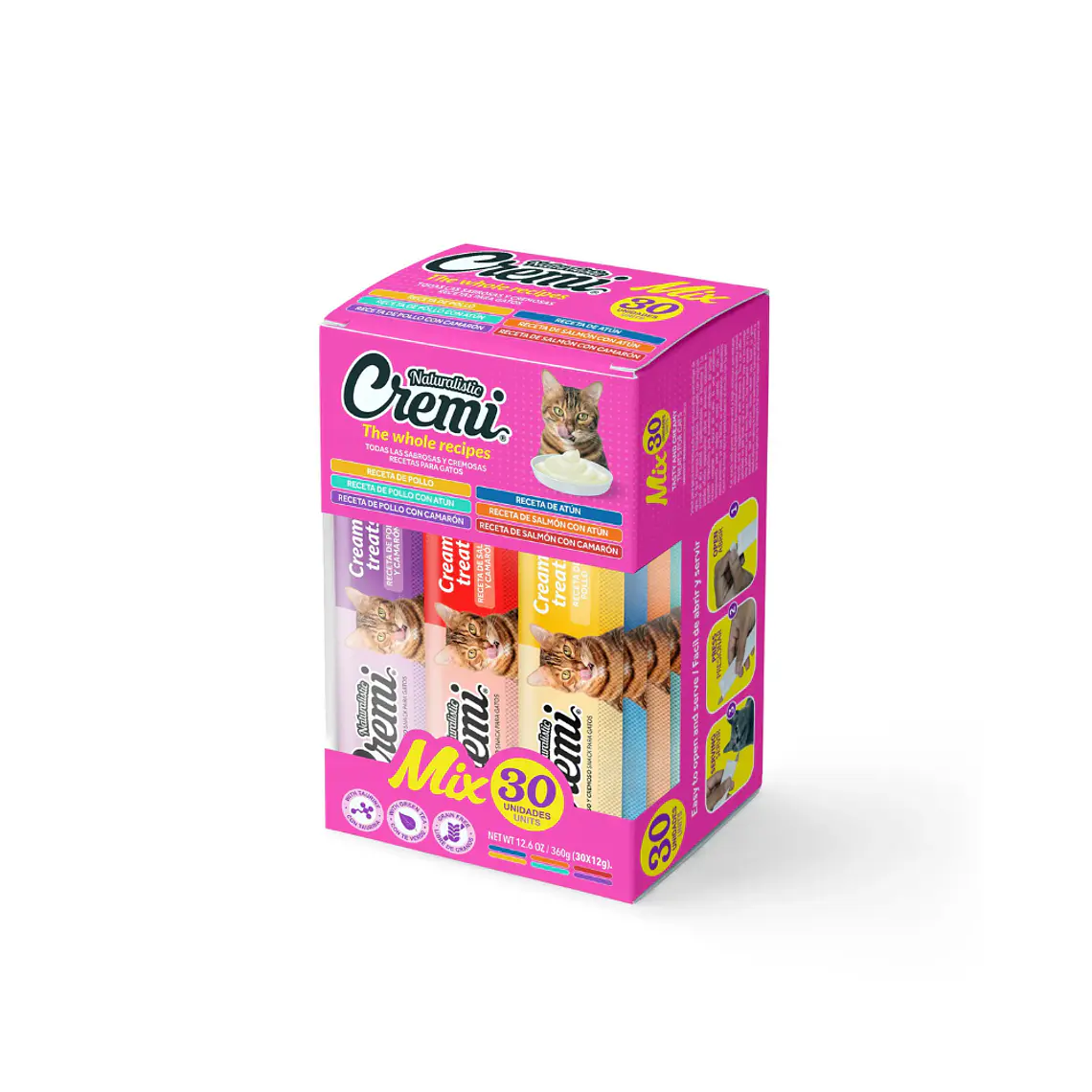 Cremi Gato Whole Variedades 30 unidades - 360gr 1