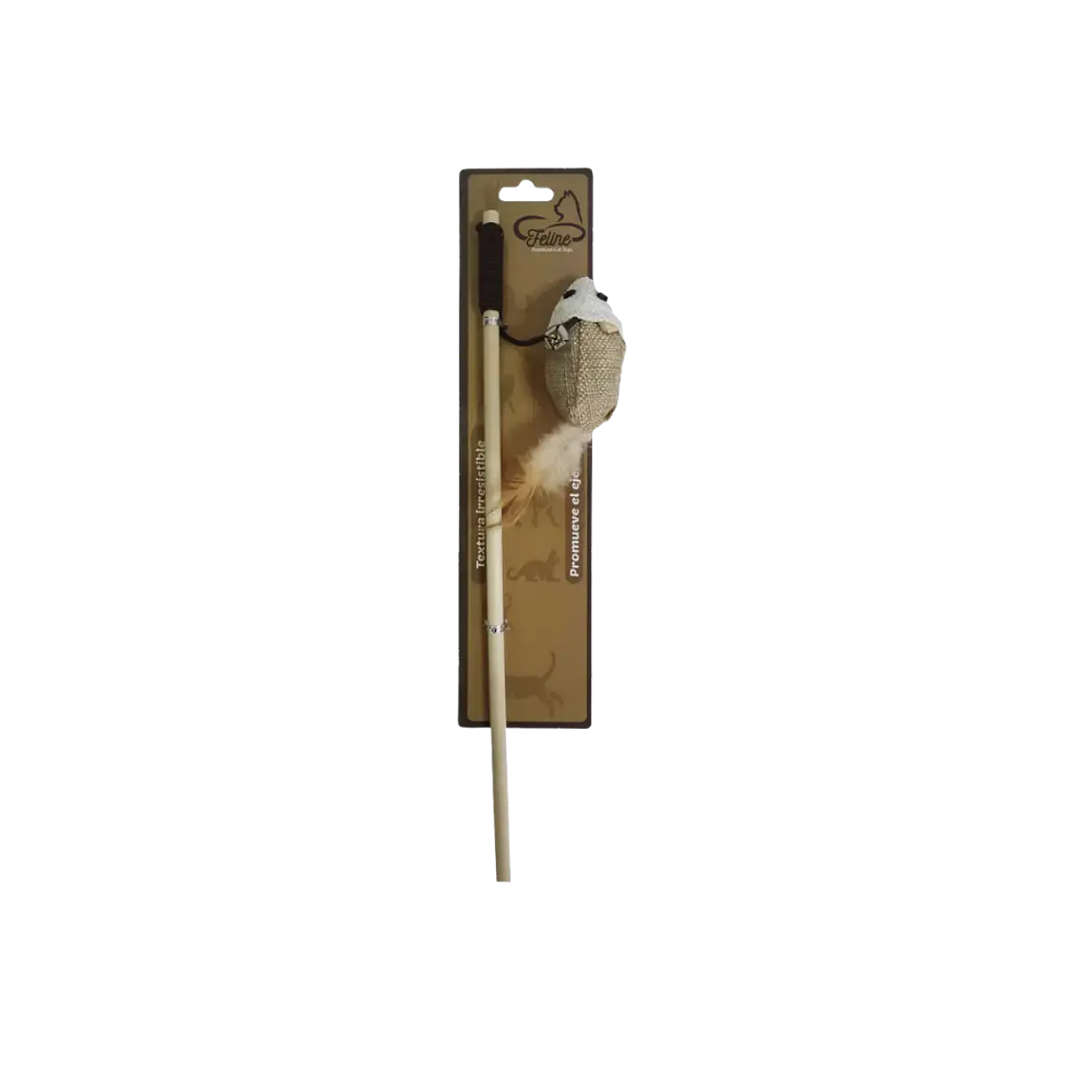 Varilla para Gatos Ratón con Plumas 40cm 1