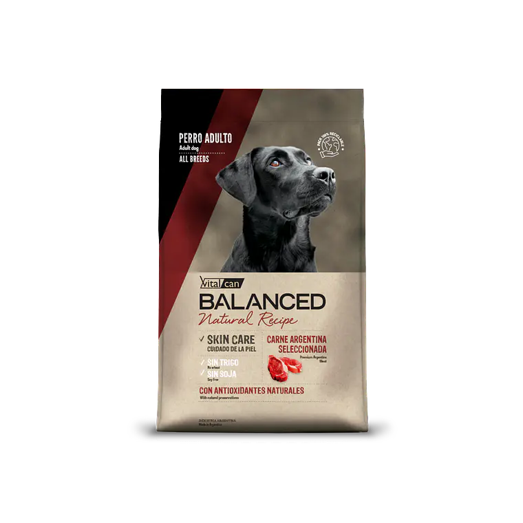 Alimento Balanced Natural Recipe Perro Adulto Sabor Carne Argentina - 15kg +2kg Gratis 1