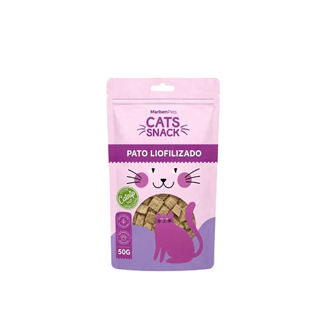 Cats Snack Cubos Liofilizado de Pato y Catnip 50GR CK1071