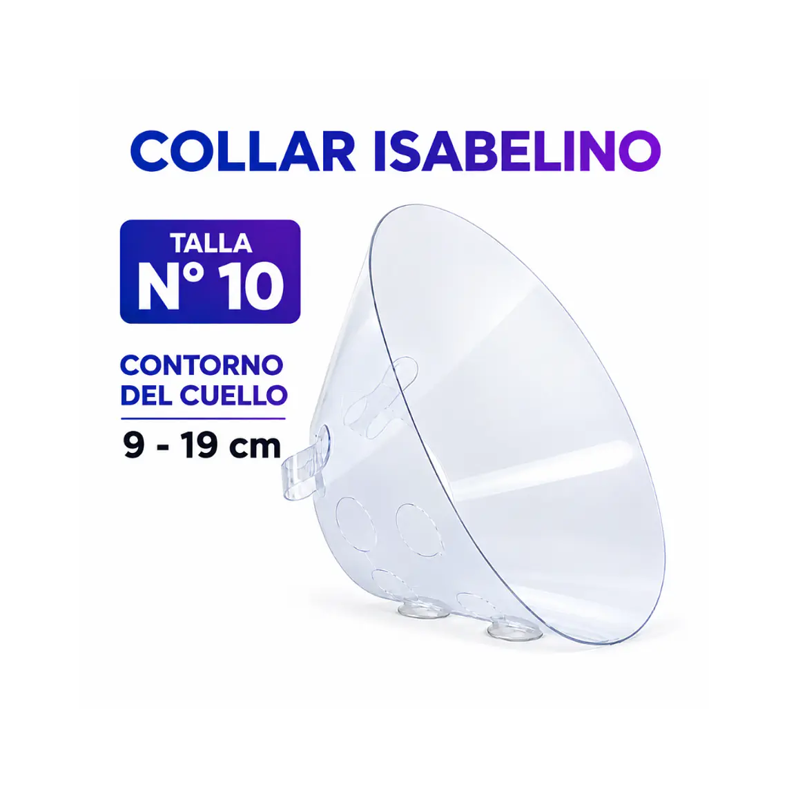 Collar Isabelino Para Mascotas 10cm  1