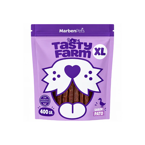 Tasty Farm Hueso de Calcio Envuelto en Pato - 400GR TF1023
