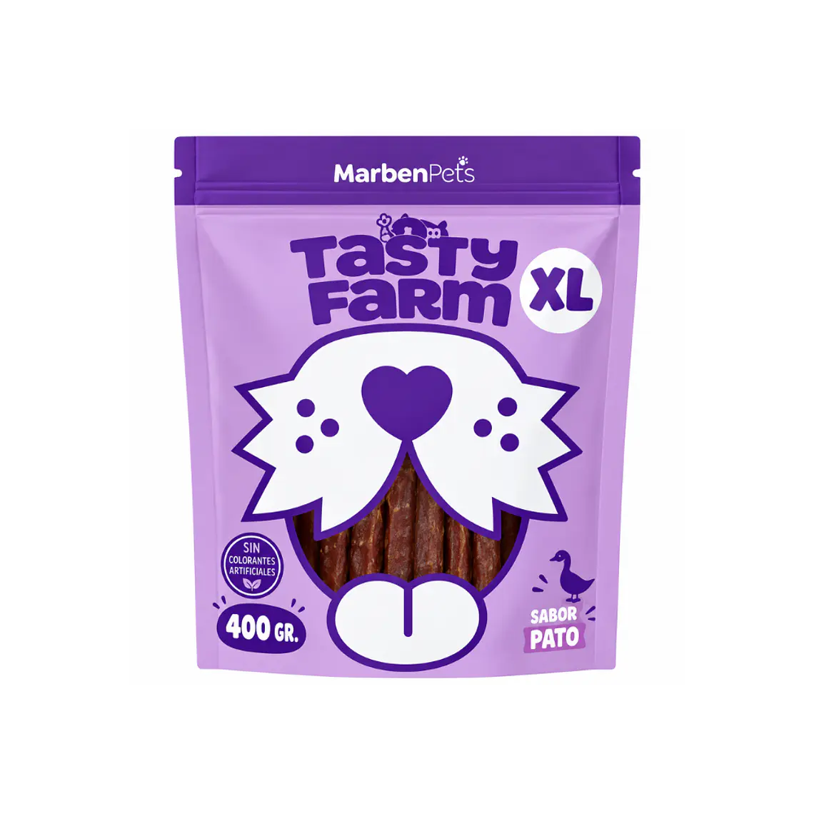Tasty Farm Hueso de Calcio Envuelto en Pato - 400GR TF1023 1