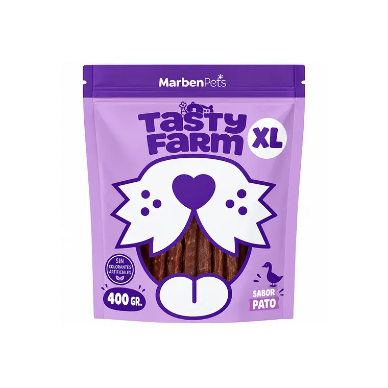 Tasty Farm Hueso de Calcio Envuelto en Pato - 400GR TF1023 1