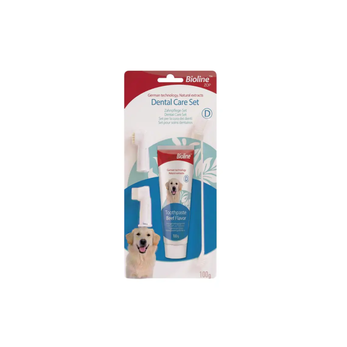 Set Bioline de Higiene Dental Para Perros Sabor Carne 1
