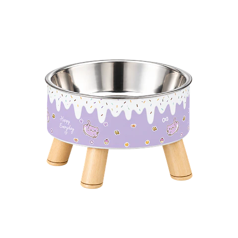 Plato Elevado Acero Inoxidable Candy Morado - 450ml