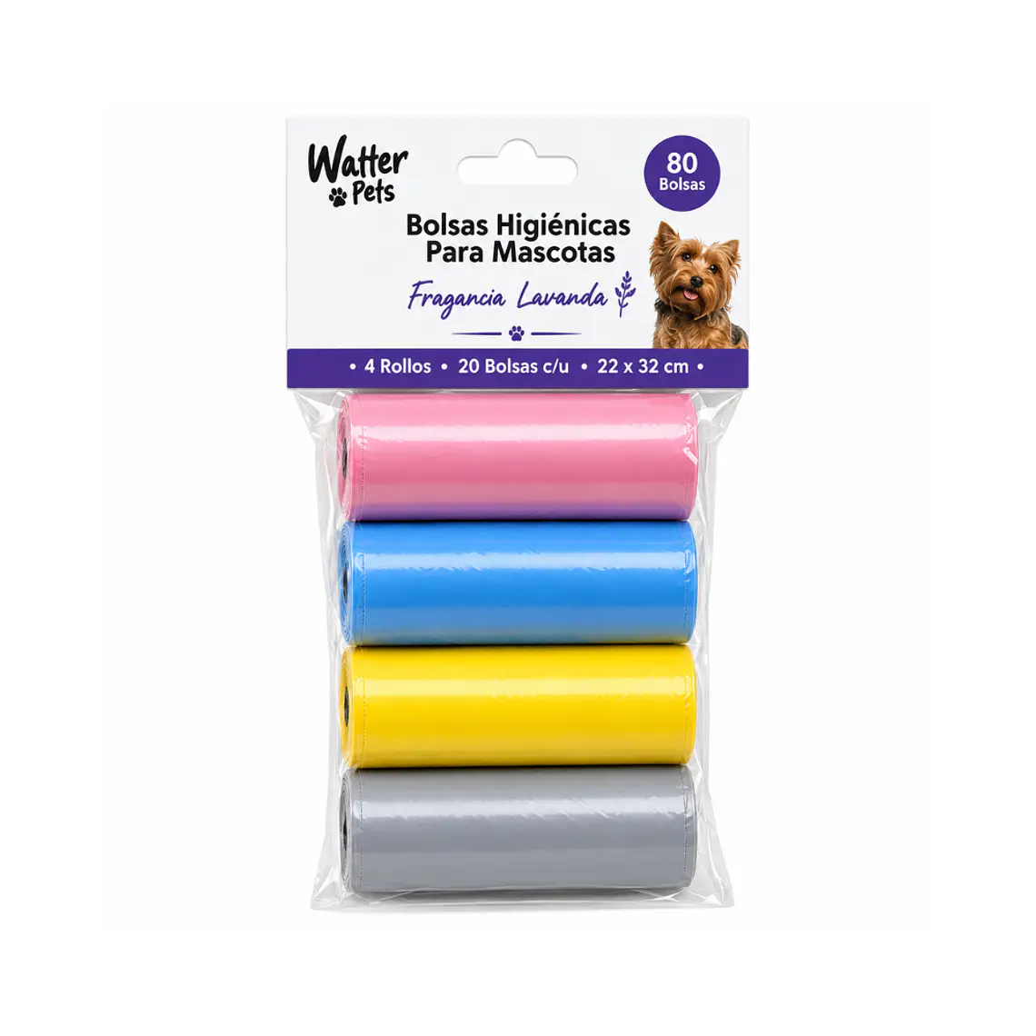 Bolsas Sanitarias Aroma Lavanda Pack 4 Rollos - 80und 1