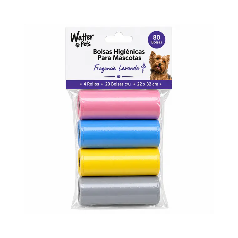 Bolsas Sanitarias Aroma Lavanda Pack 4 Rollos - 80und 1