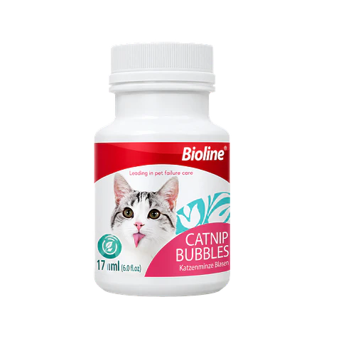 Burbujas con Catnip Para Gatos Bioline - 17.7ml