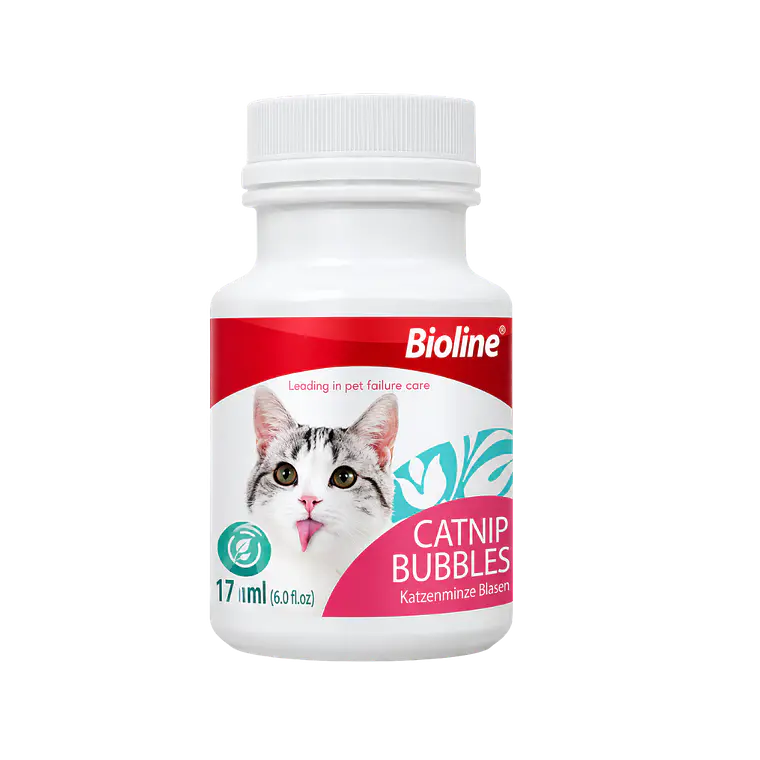 Burbujas con Catnip Para Gatos Bioline - 17.7ml 1