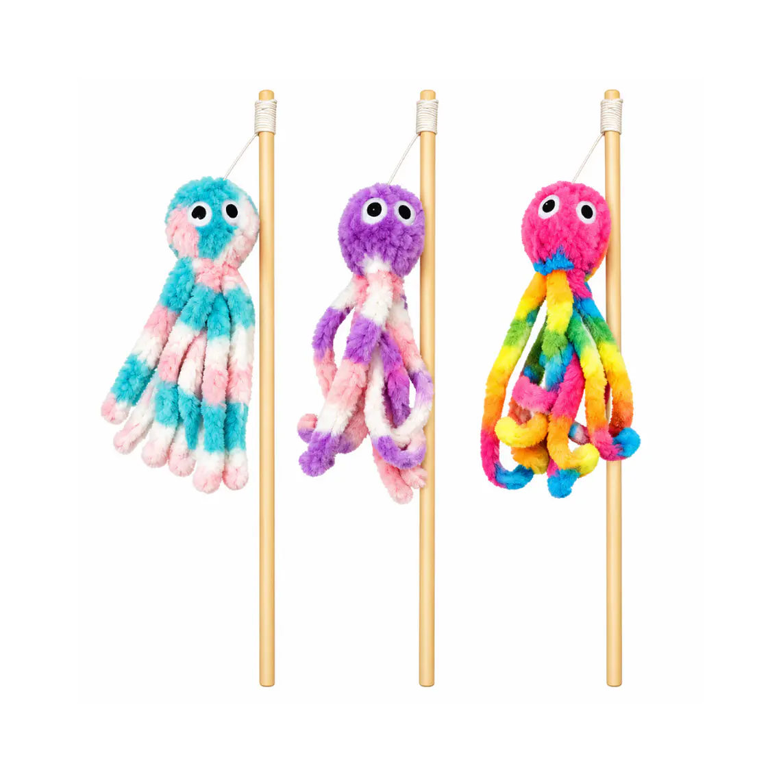 Varilla para Gatos Pulpo Colores - 40cm 1