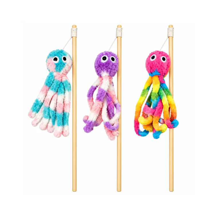 Varilla para Gatos Pulpo Colores - 40cm 1