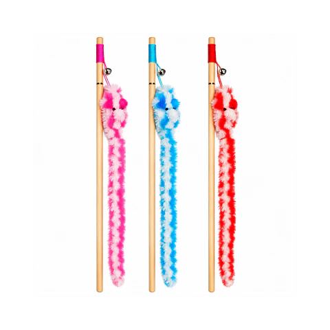 Varilla Para Gatos Ratón de Algodón - 49cm