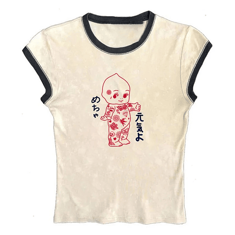 Polera Kewpie tatuado 🕷️🕸️