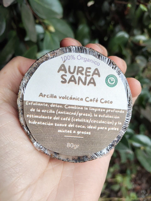Jabón Arcilla Volcánica Café y Coco