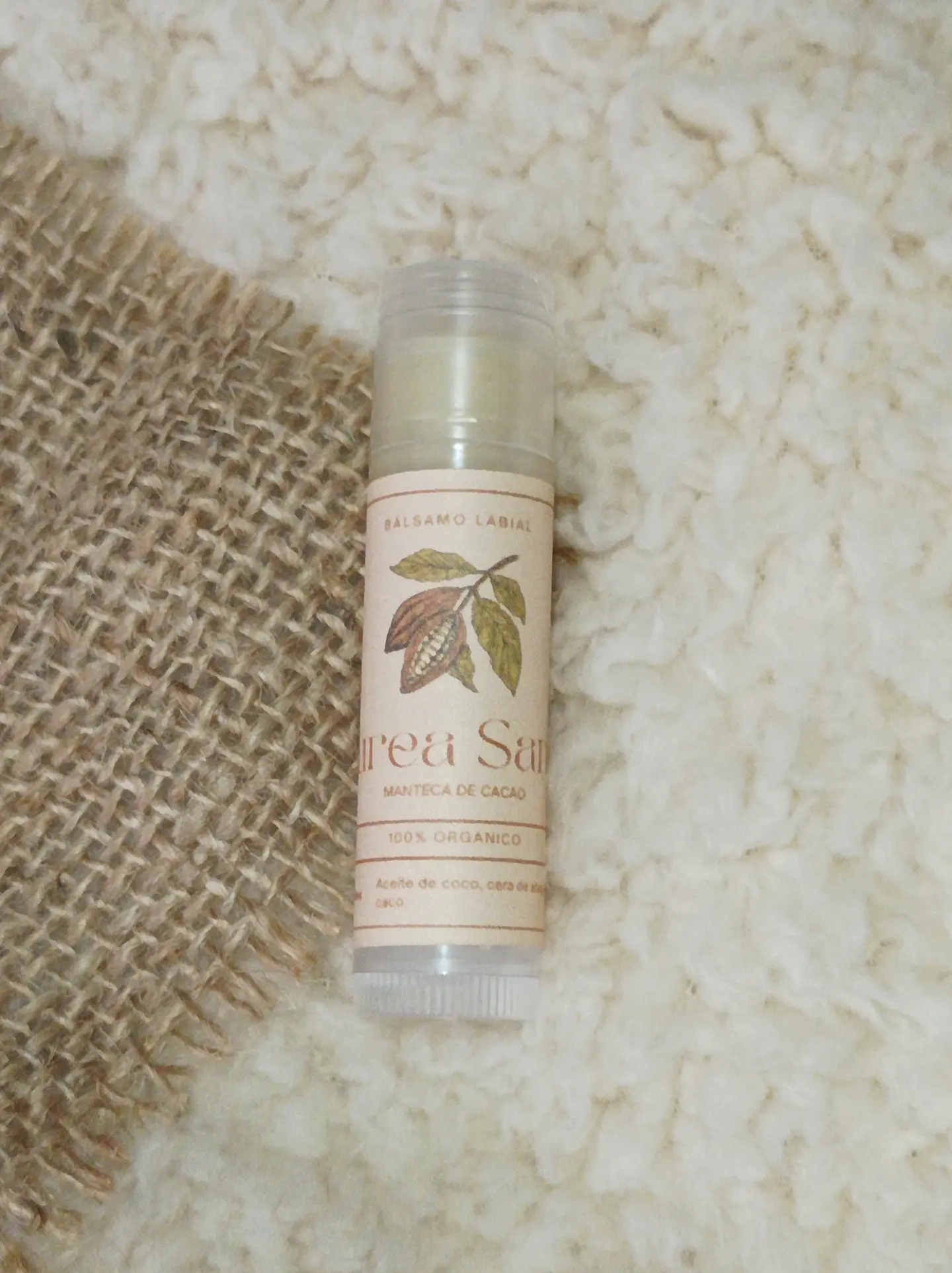 Balsamo Labial Manteca de Cacao 1