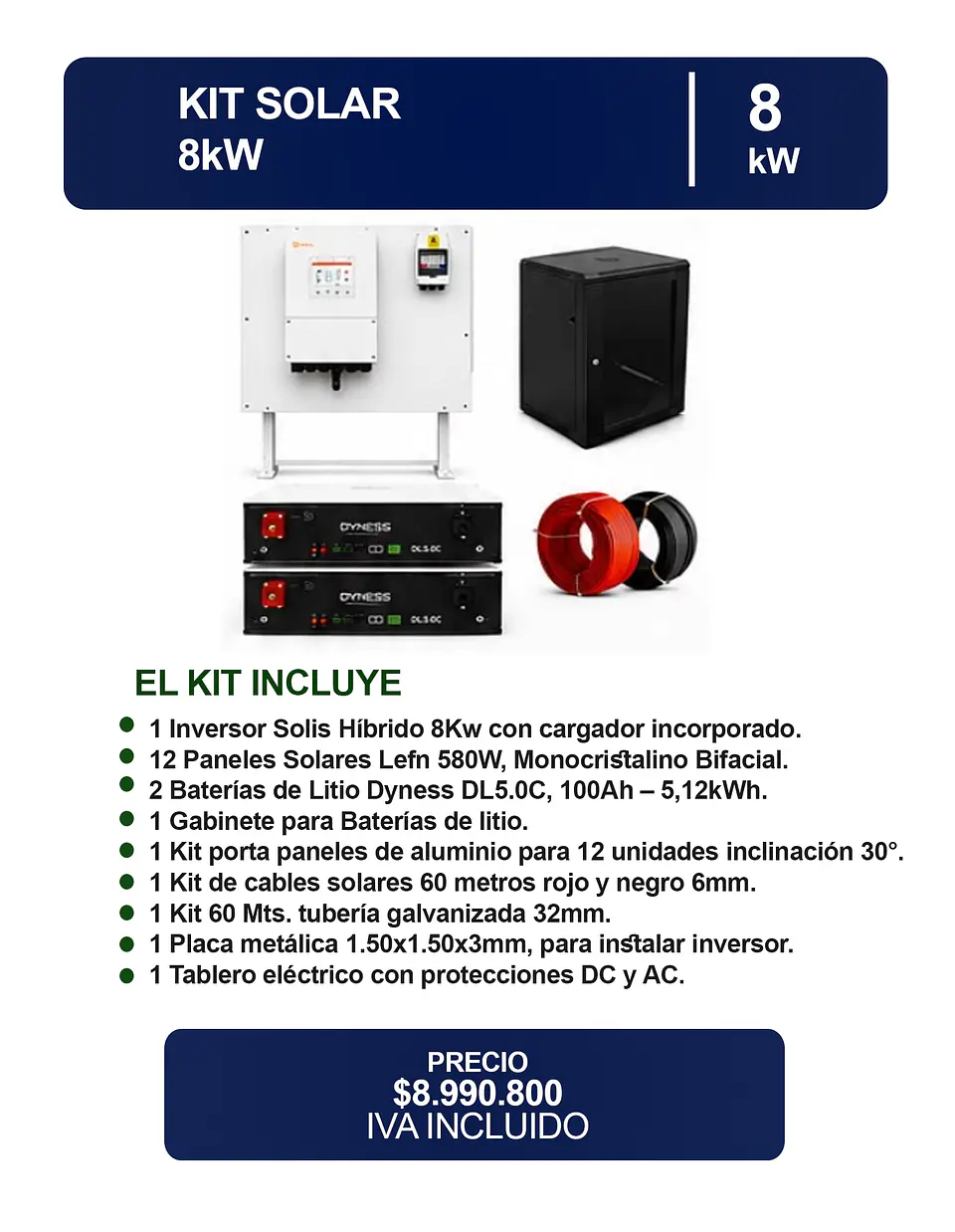 KIT SOLAR 8kW 1